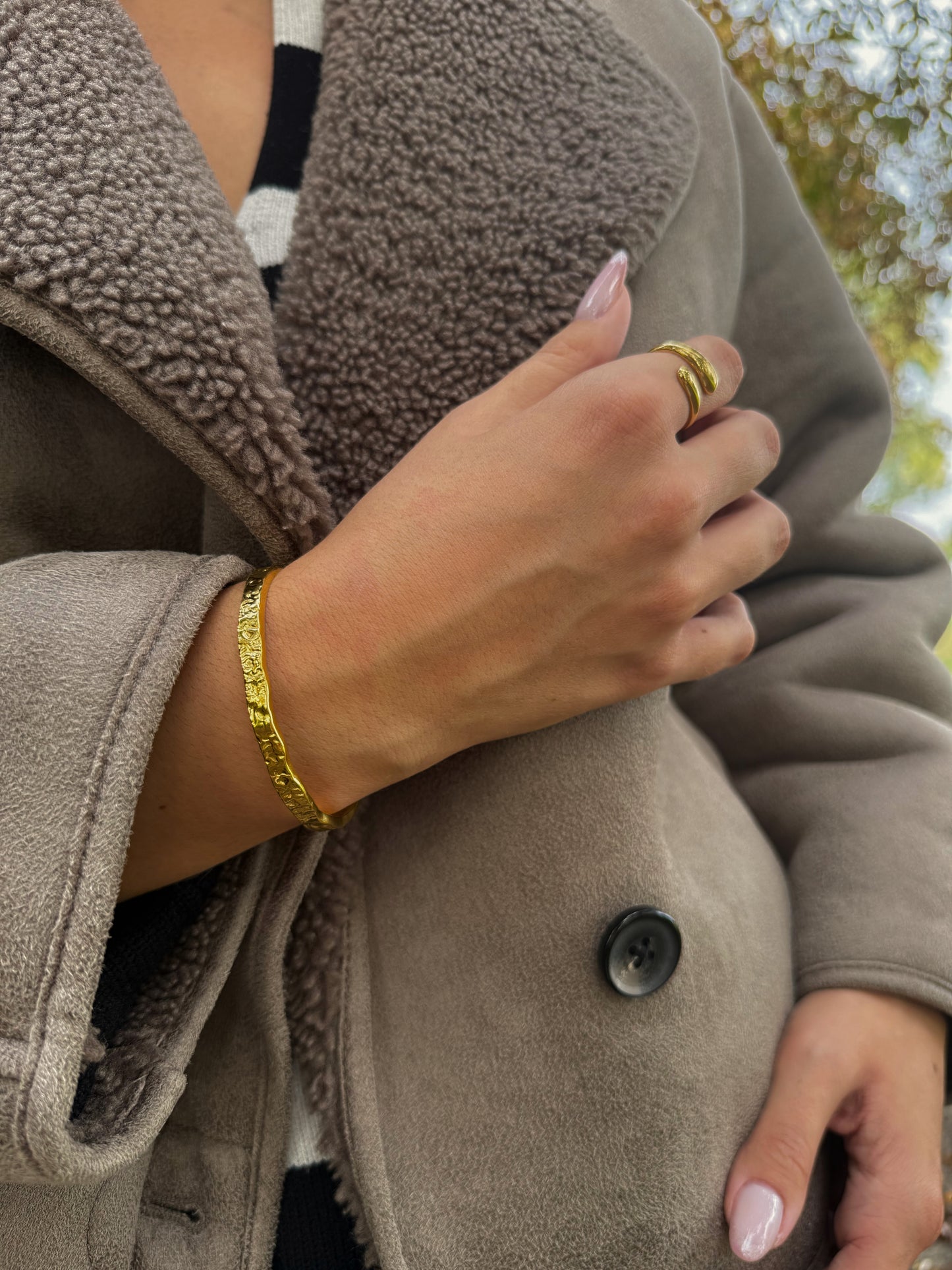Golden Edge Armreif