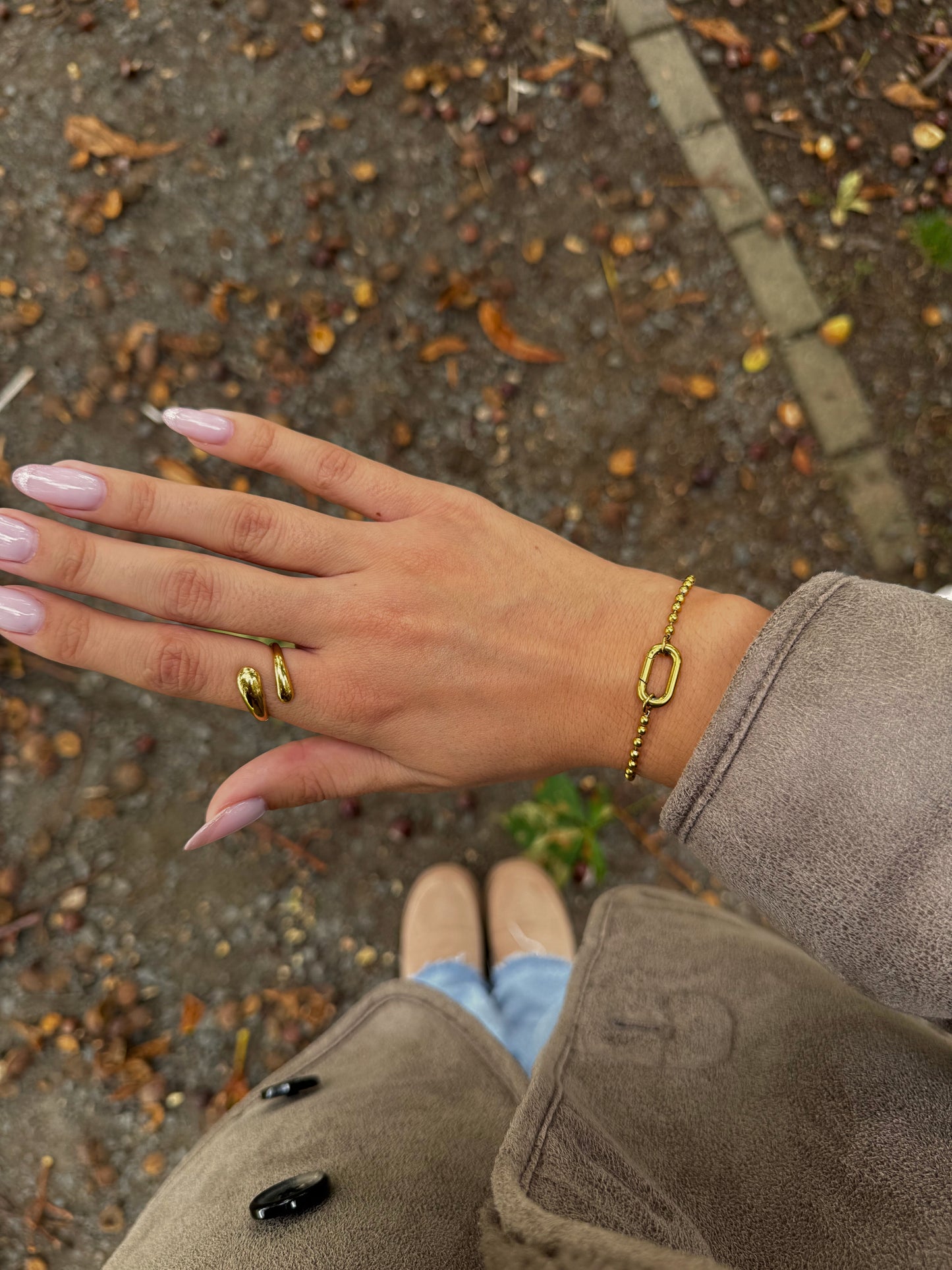 Golden Pearl Armband