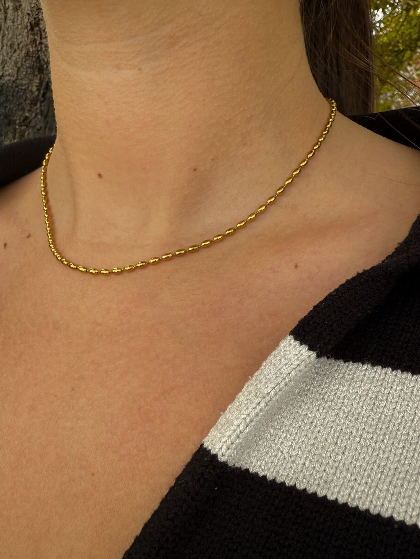 Golden Pearl Kette