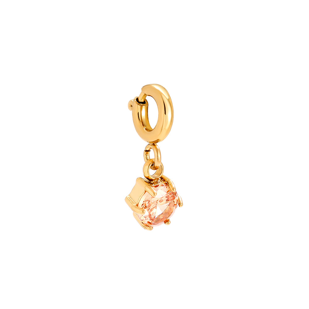 Rosy Crystal Charm