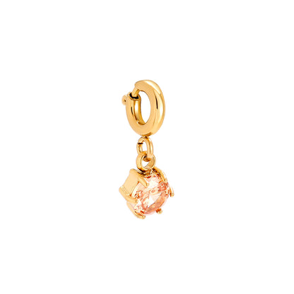 Rosy Crystal Charm