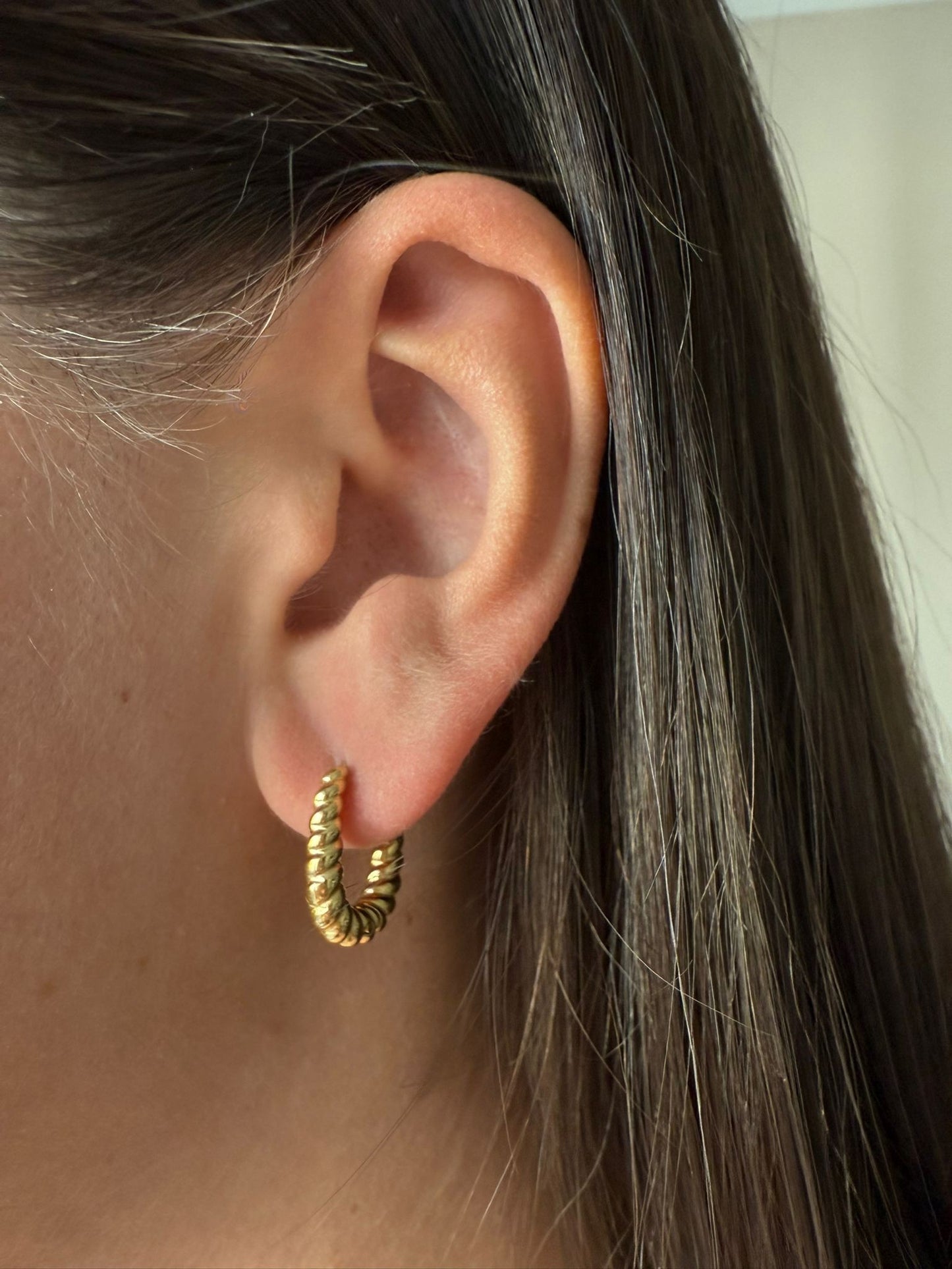 Twisted Hoop Ohrringe